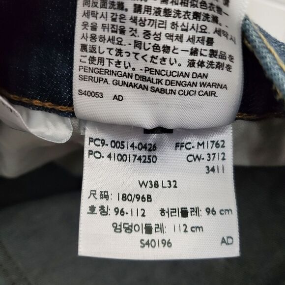 Preowned mens Sz 38×32 levis 514 Straight fit denim jeans blue - Picture 13 of 13